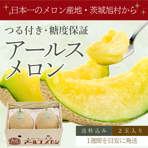 茨城旭村 アールスメロン【丸秀品】の商品画像 1