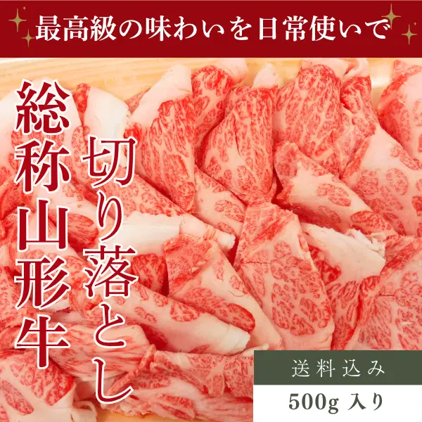 総称山形牛　切り落とし　500g【3-4人分】