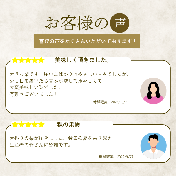 あきづき　〜糖度１３度以上保証の日本梨〜【JA直送】の商品画像 7