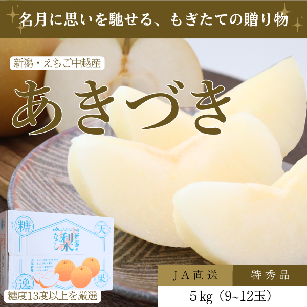 あきづき　〜糖度１３度以上保証の日本梨〜【JA直送】の商品画像 1